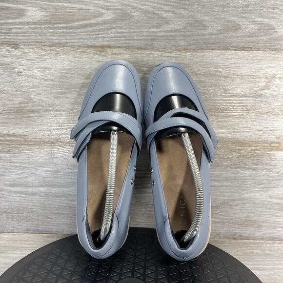 Vionic Woman’s Cala Blue Leather Mary Jane Flats Size 9.5 Wide - Picture 7 of 10